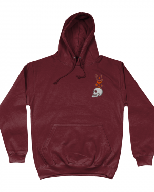 Creative Thinking Skull Lava Lamp Embroidery Hoodie Pridwen Clothing Design
